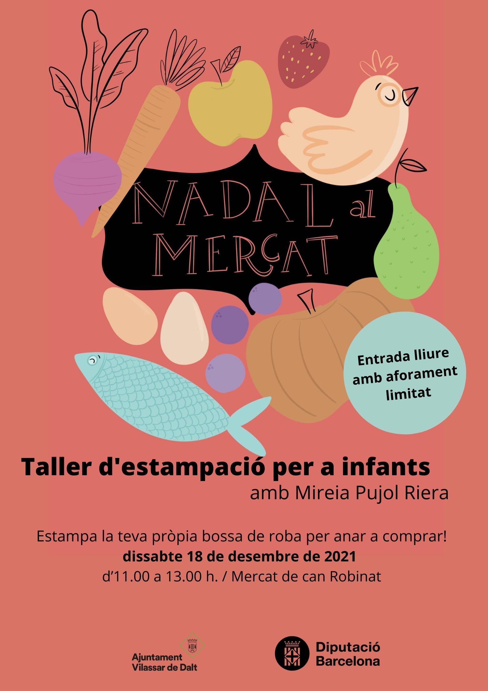 Nadal al Mercat: Taller d'estampació infantil