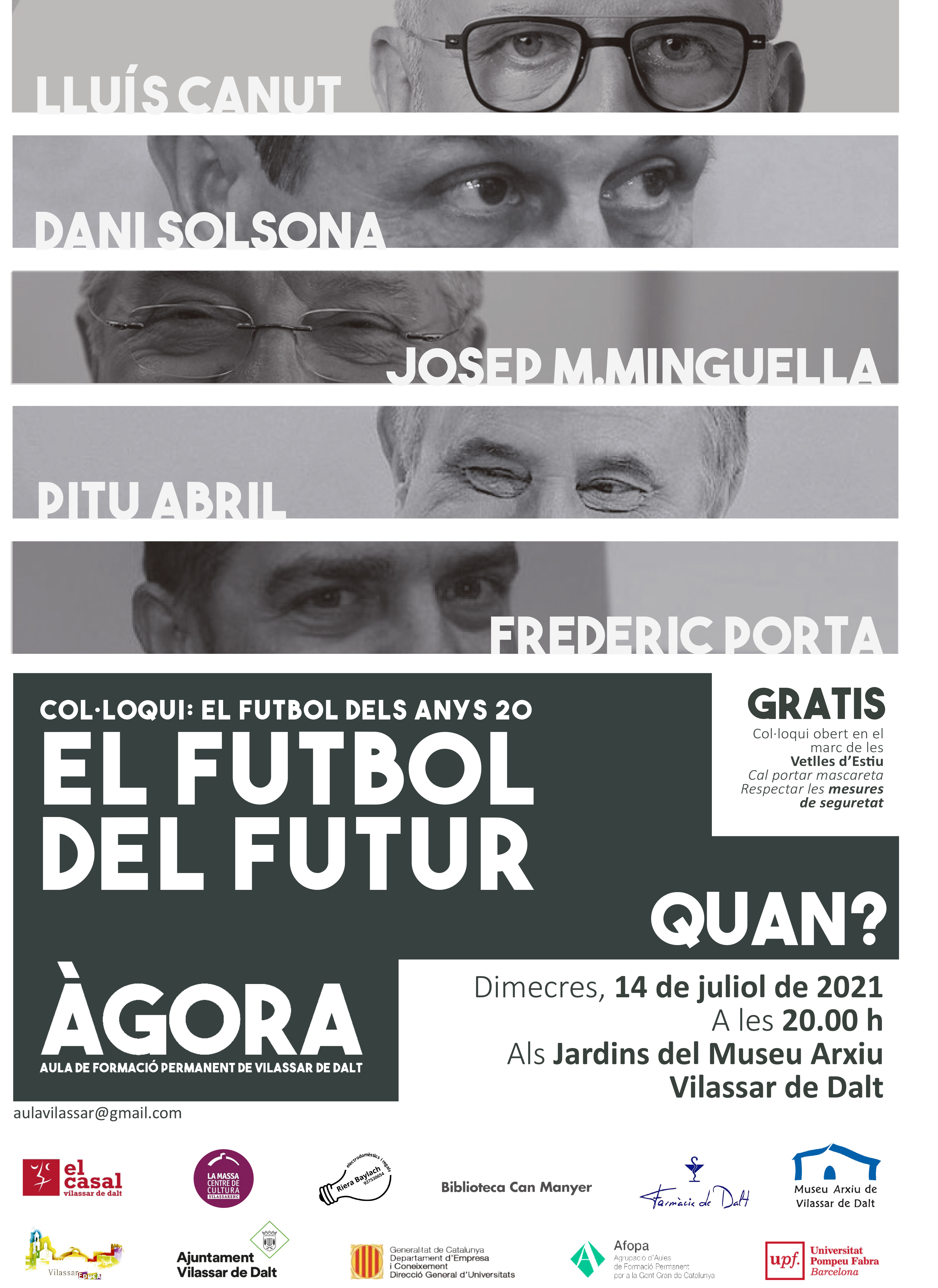 Vetlles 2021: Àgora Vilassar. Taula rodona 'El futbol dels anys 20, el futbol del futur'