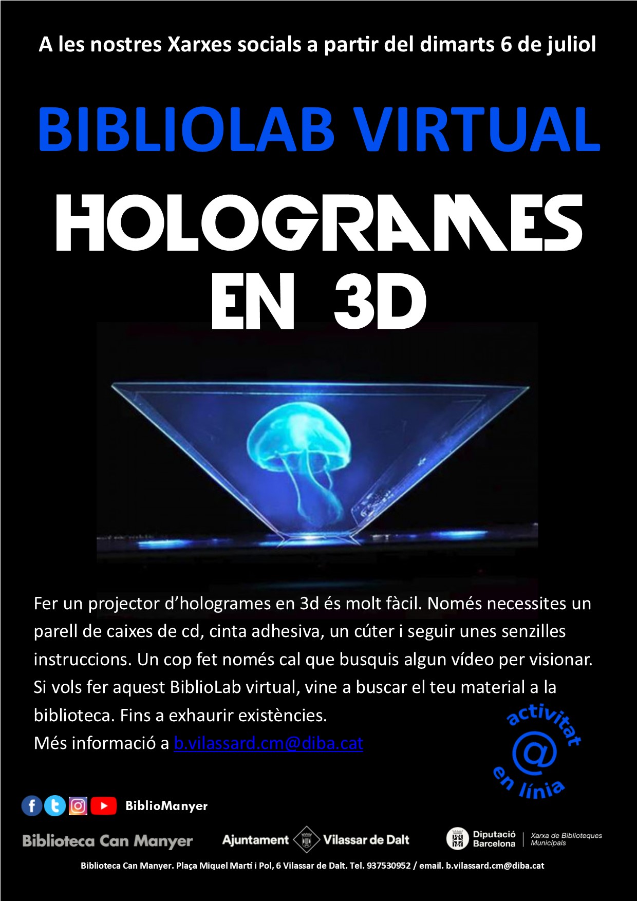 Bibliolab virtual: Hologrames en 3D