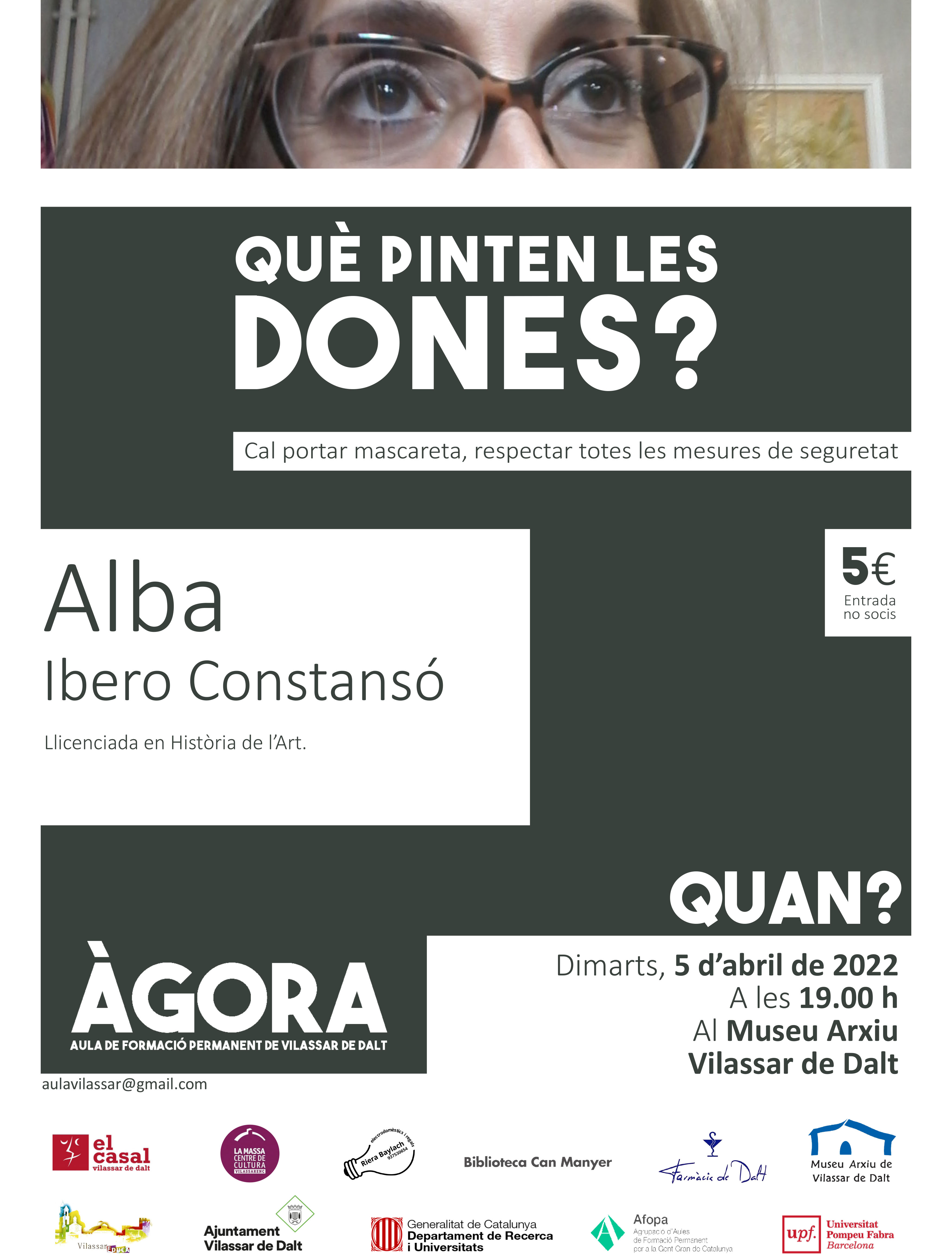 Àgora Vilassar: Què pinten les dones?