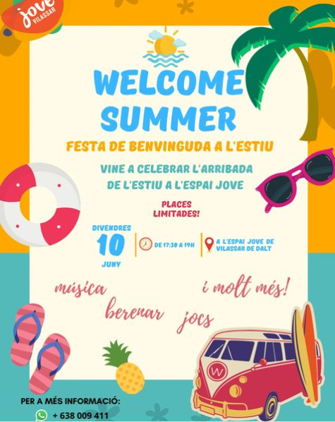 Welcome summer. Festa de benvinguda a l'estiu
