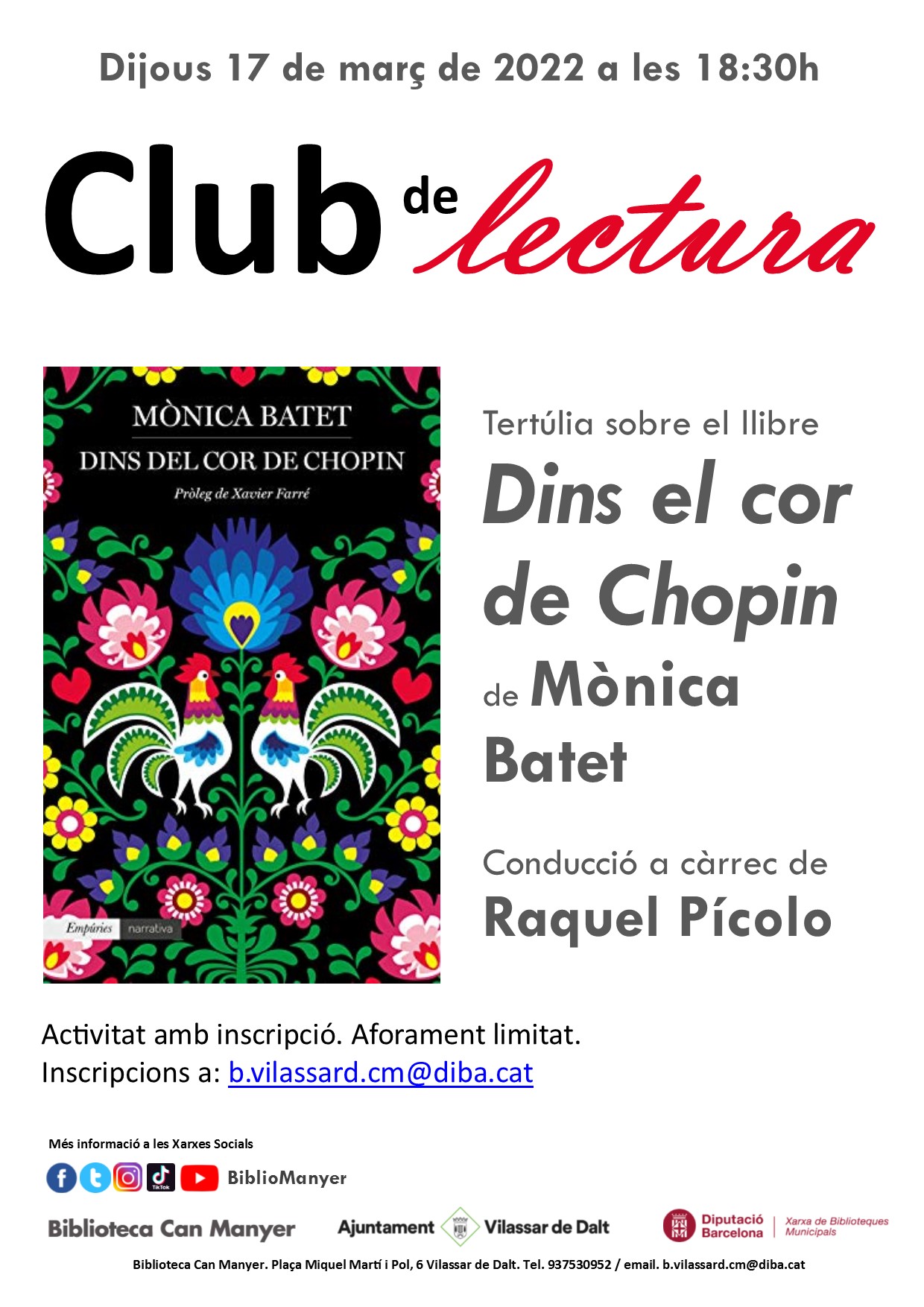 Club de lectura: Dins el cor de Chopin