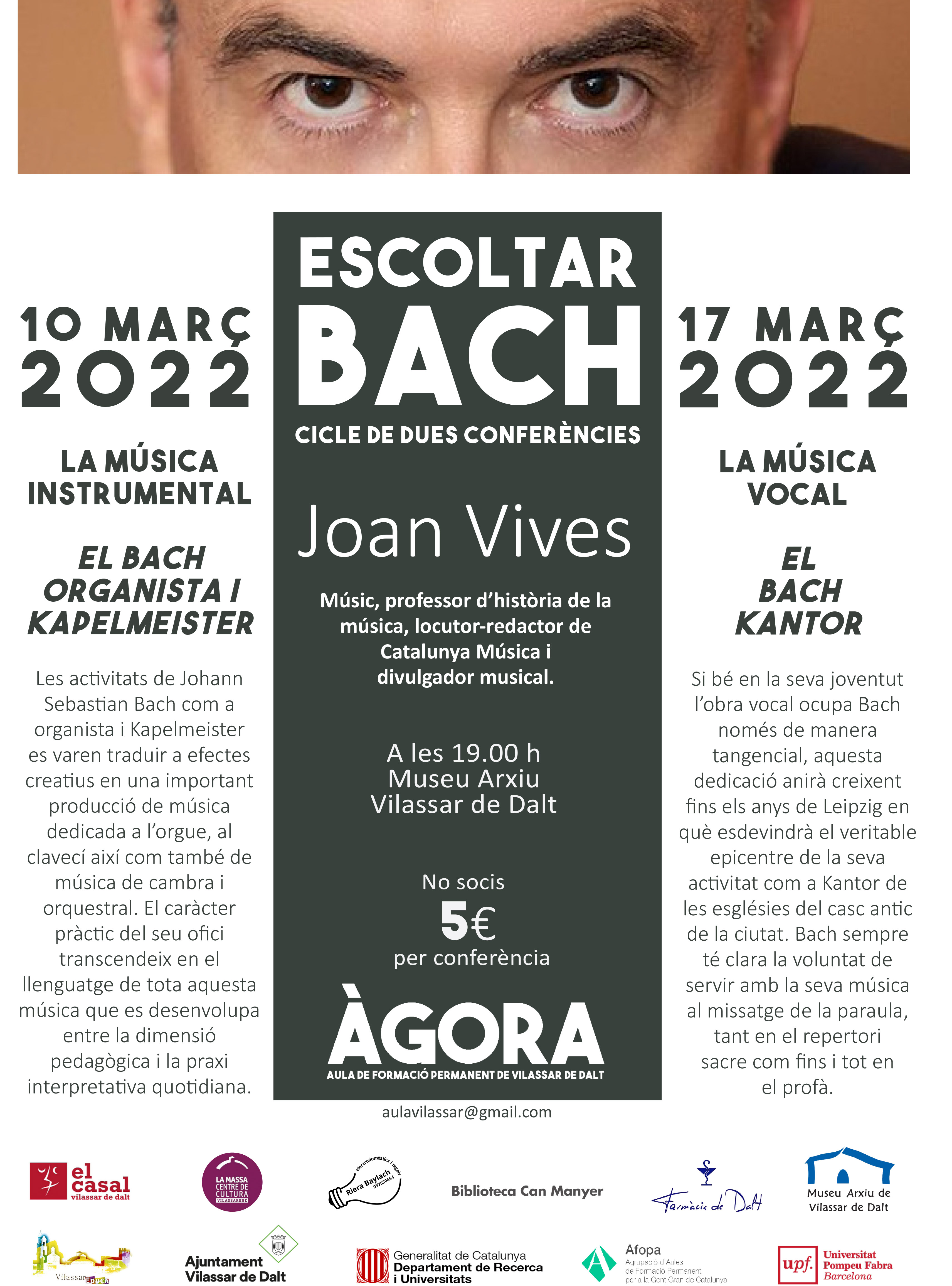 Àgora Vilassar: Escoltar Bach. La música vocal