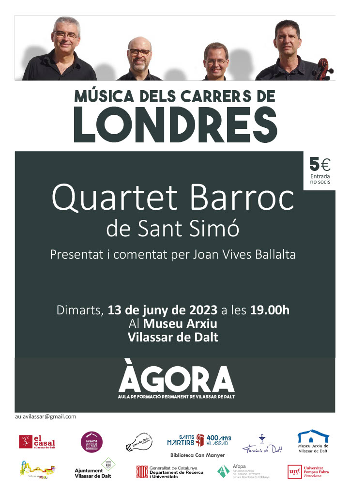 ?gora Vilassar: Música dels carrers de Londres en el temps de Händel
