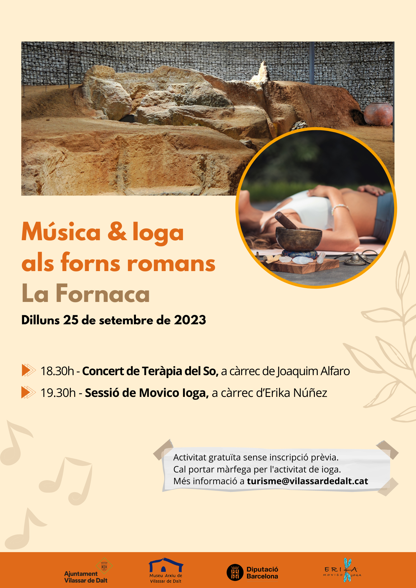 Música i ioga als Forns Romans