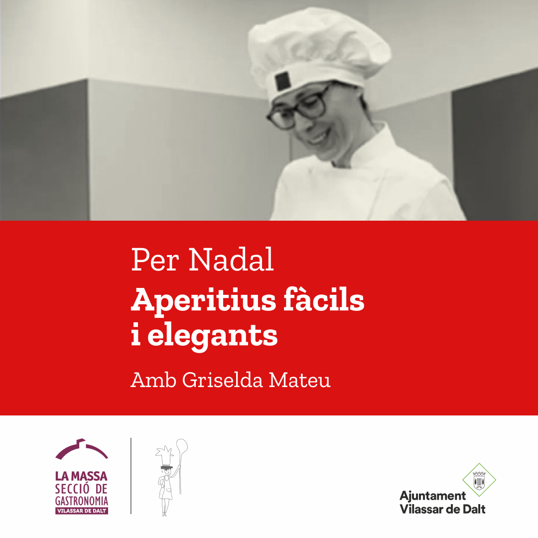 Taller gastronòmic: Per Nadal, aperitius fàcils i elegants