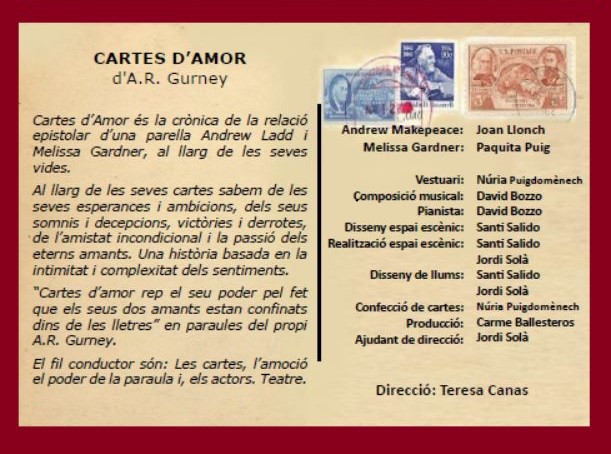 Teatre: 'Cartes d'amor'