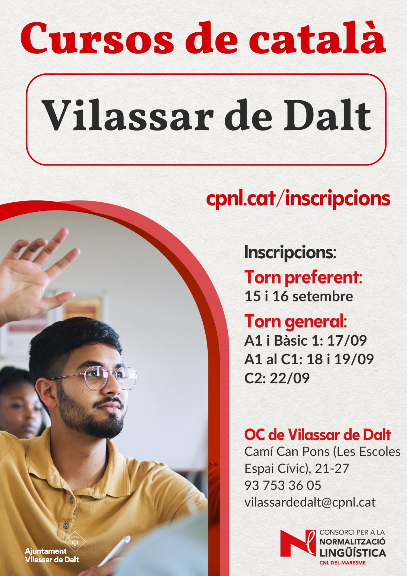 Nous cursos de català a Vilassar