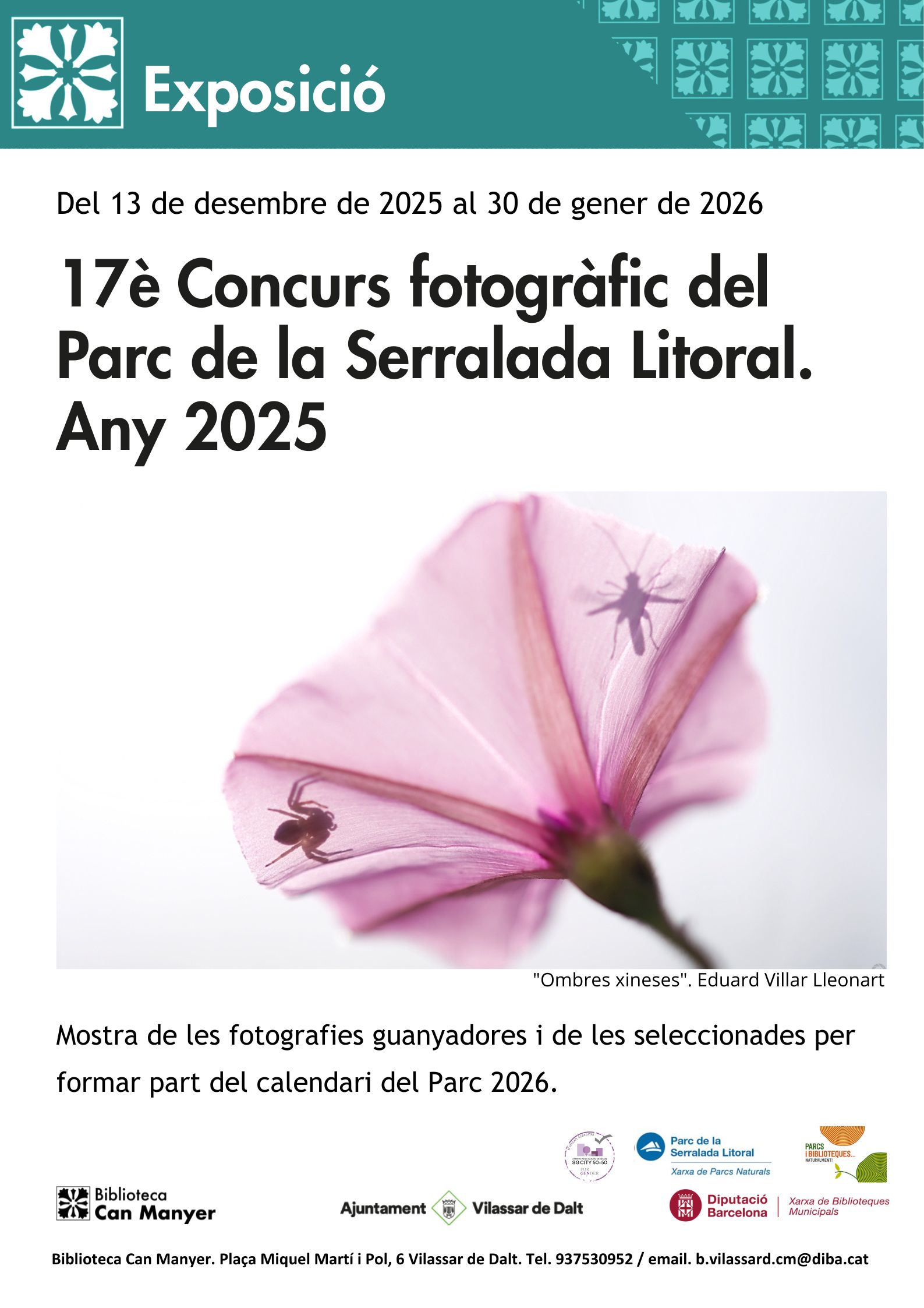Exposici&oacute; '17&egrave; Concurs fotogr&agrave;fic del Parc de la Serralada Litoral'
