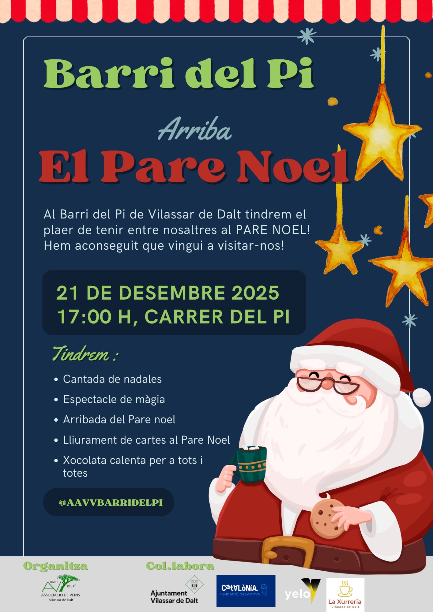 Arribada del Pare Noel al Barri del Pi