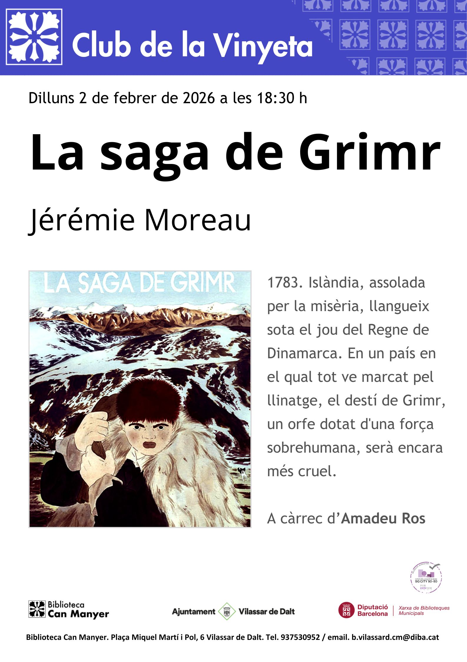 Club de la vinyeta: 'La saga de Grimr'