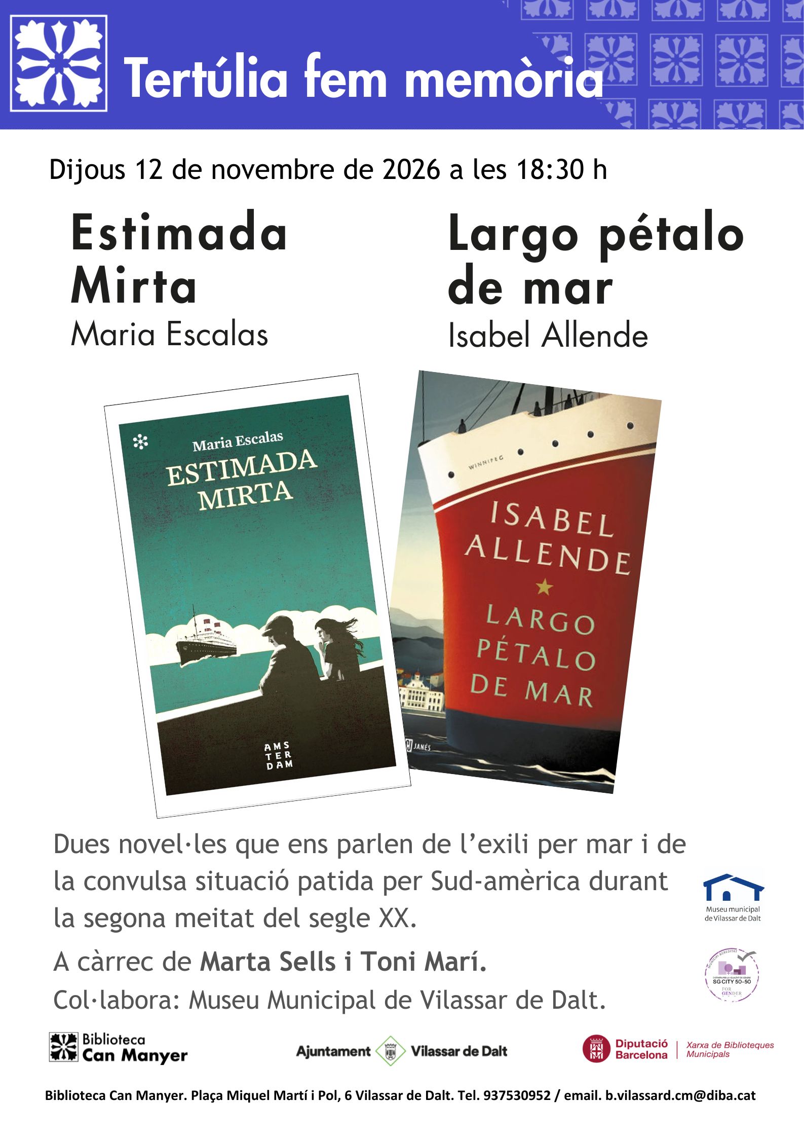 Tert&uacute;lia Fem Mem&ograve;ria