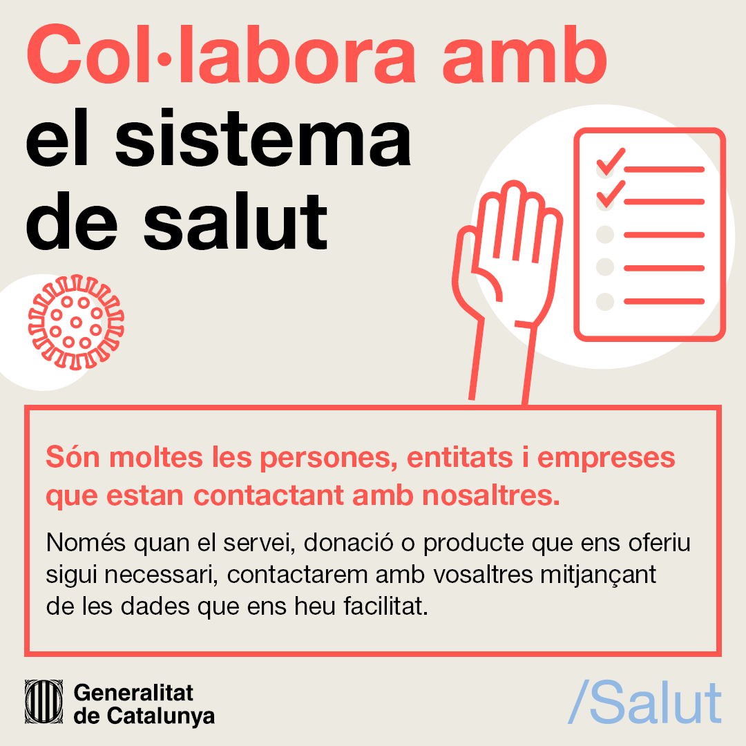 col·laboració amb el sistema de salut