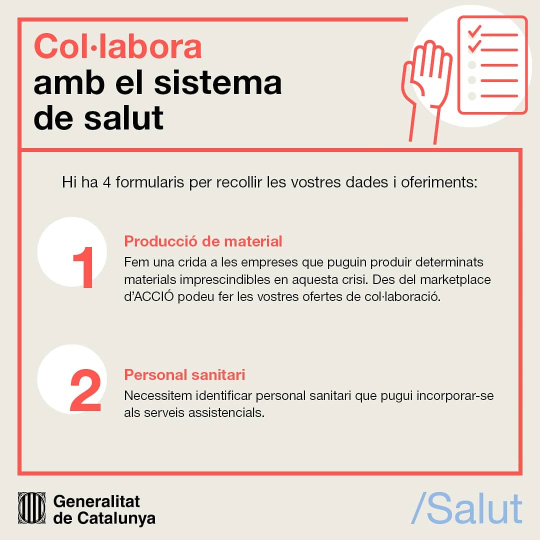 col·laboració amb el sistema de salut