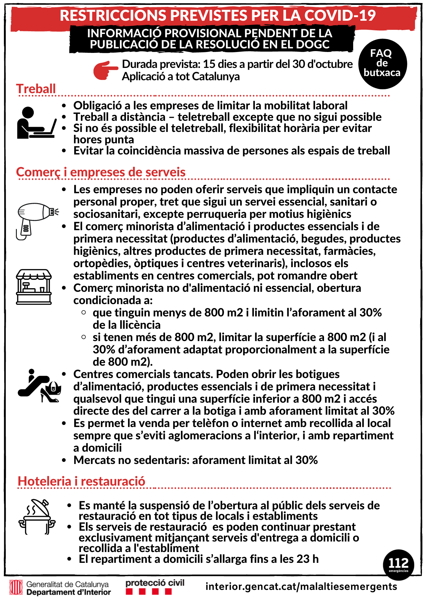 restriccions 30 oct