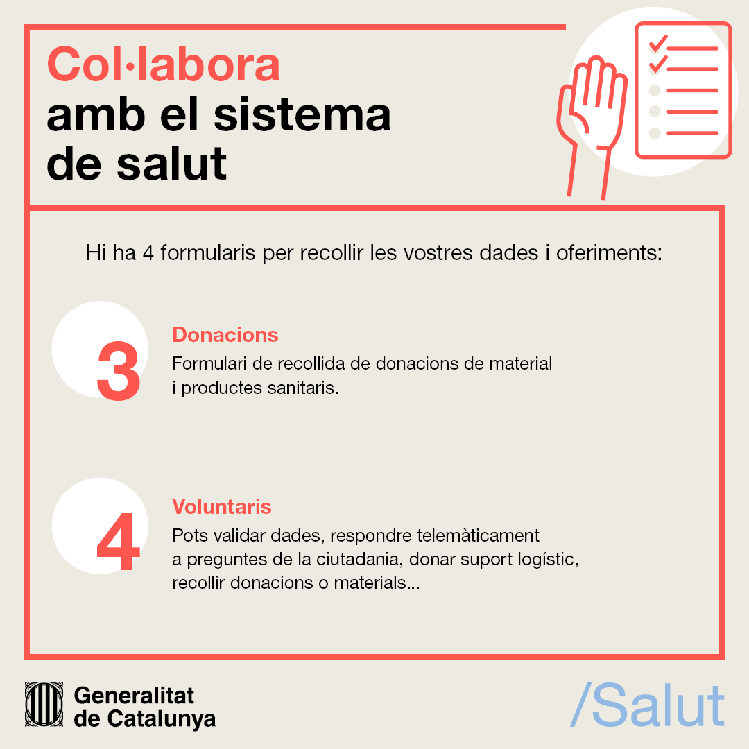 col·laboració amb el sistema de salut