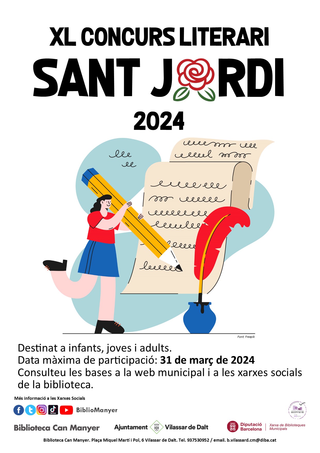 Lliurament dels Premis del XL Concurs literari de Sant Jordi