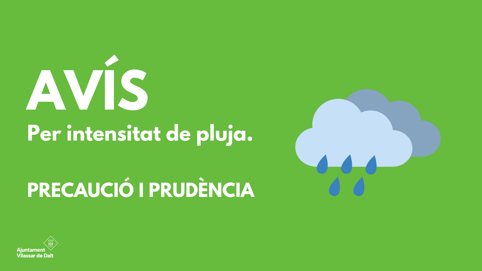 Vilassar, en fase de prealerta per intensitat de pluja