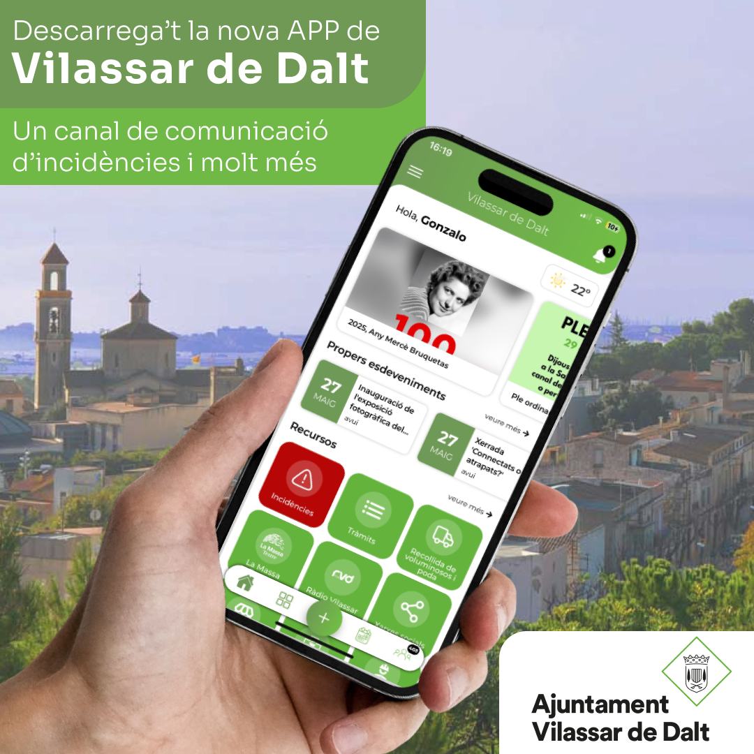 L'Ajuntament estrena nova app mòbil per millorar la comunicació d'incidències a l'espai públic